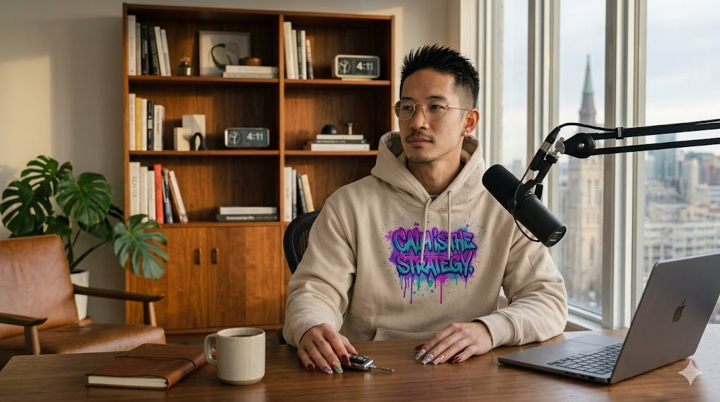 CALM IS THE STRATEGY HOODIE