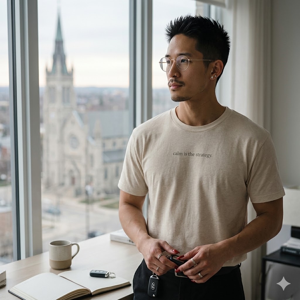 Calm Is The Strategy Tee - Minimal Core