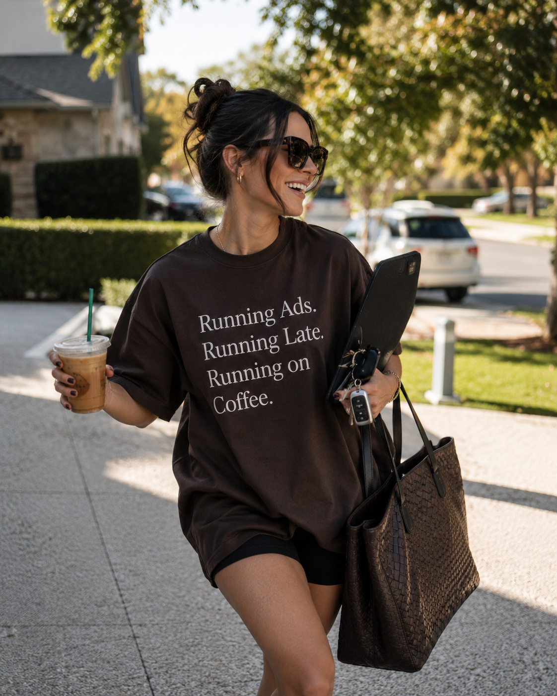 ☕ Running Ads. Running Late. Running on Coffee. Tee