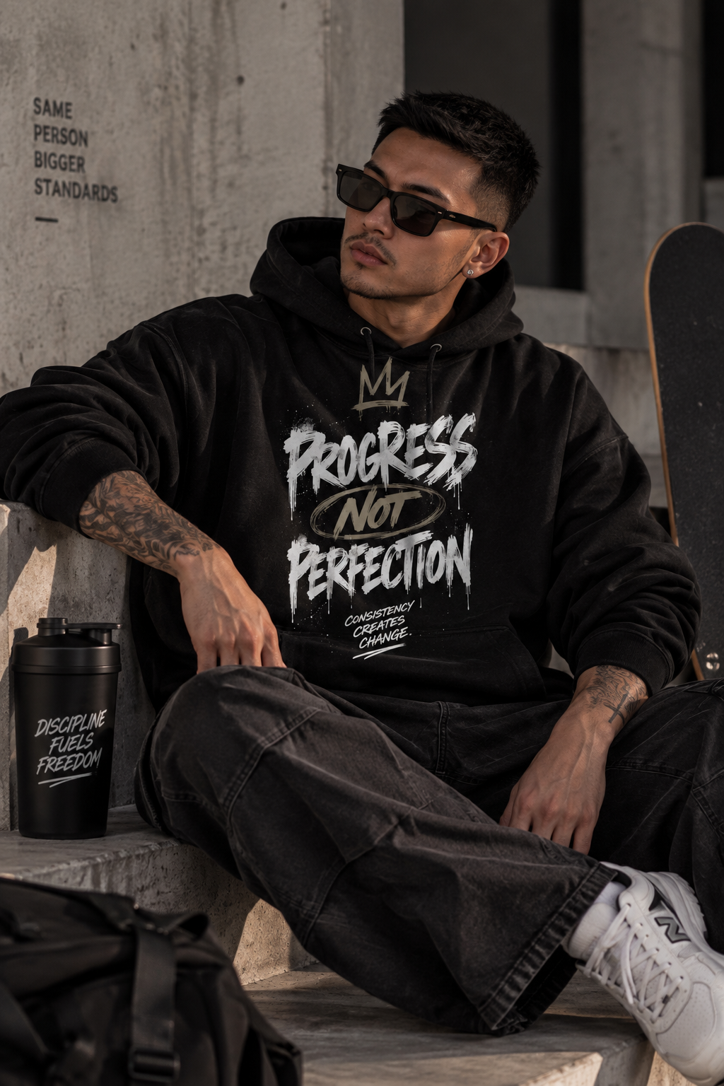 PROGRESS NOT PERFECTION Crewneck Sweatshirt