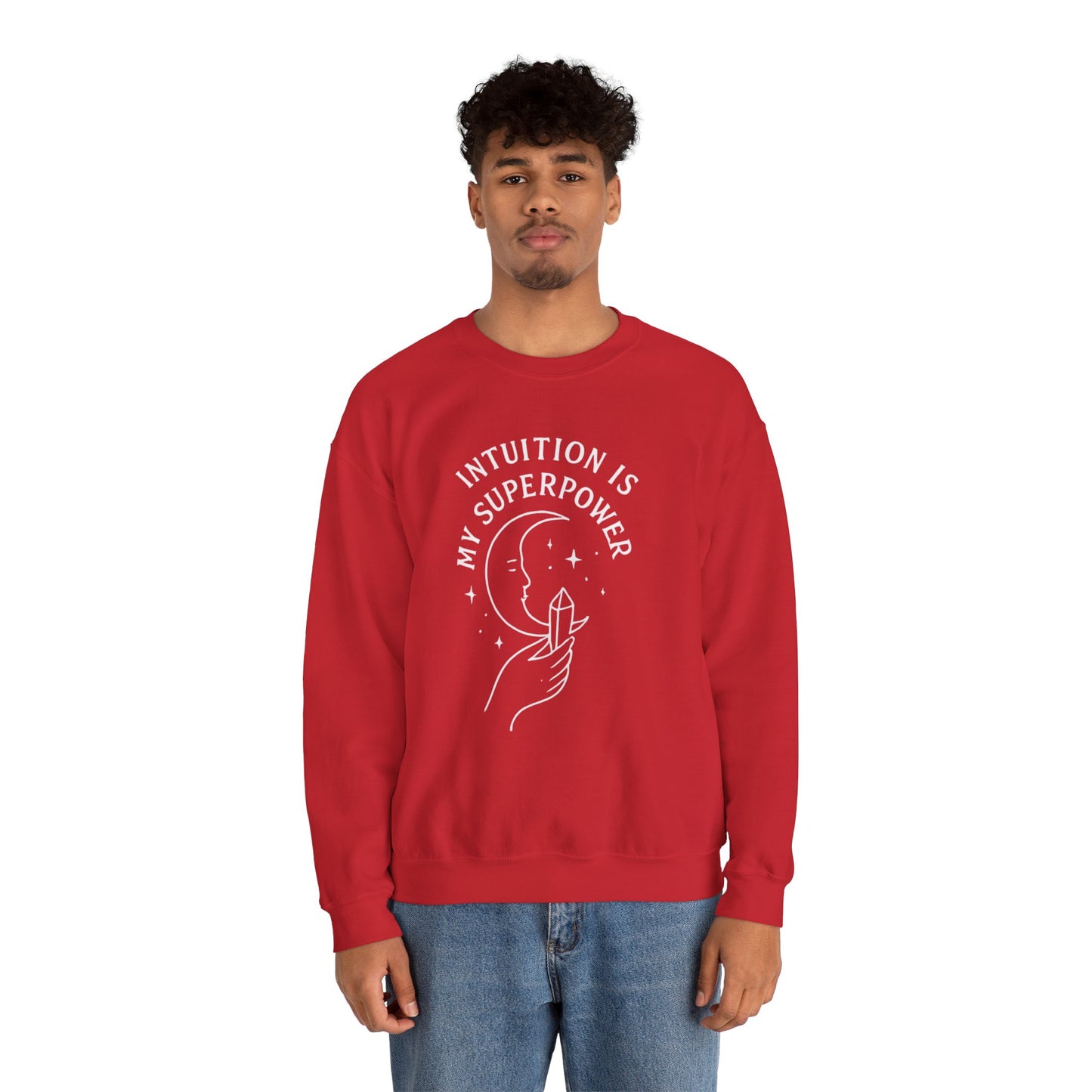 INTUITION IS MY SUPERPOWER - Moon Phase Crewneck