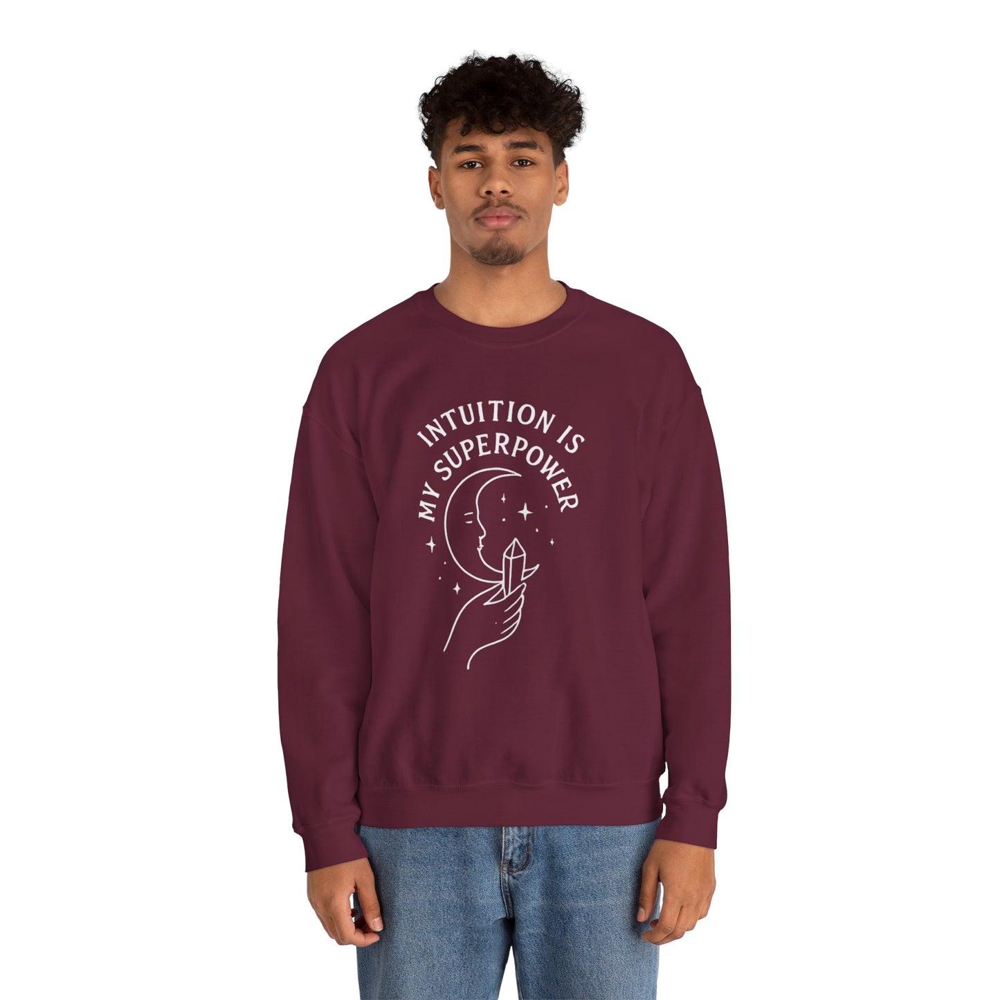 INTUITION IS MY SUPERPOWER - Moon Phase Crewneck