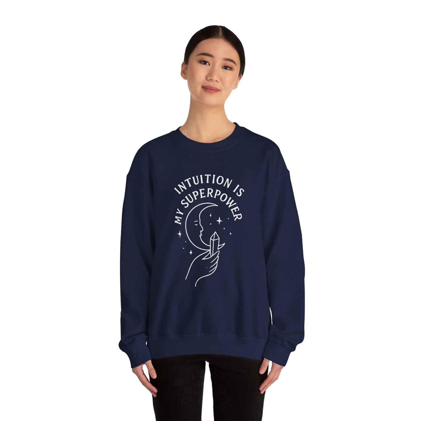 INTUITION IS MY SUPERPOWER - Moon Phase Crewneck
