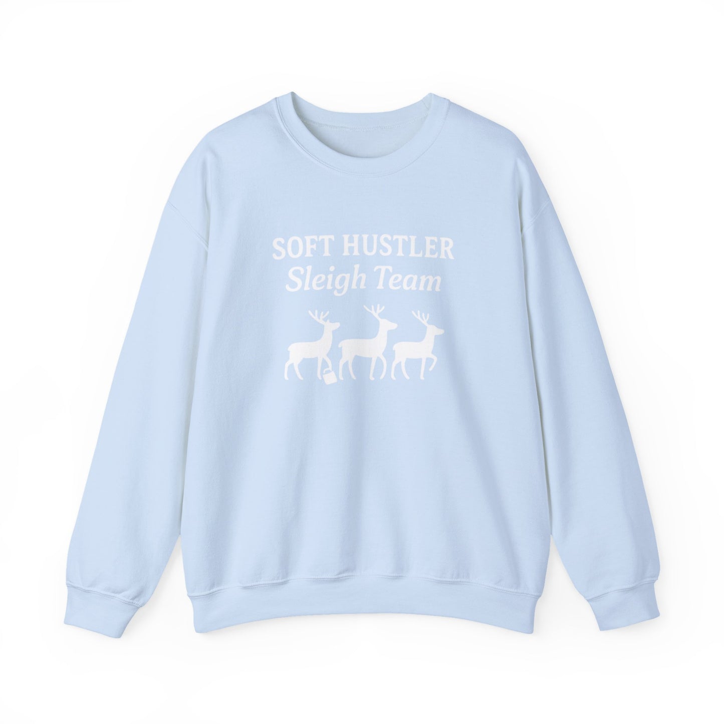 Soft Hustler Sleigh Team Christmas Crewneck