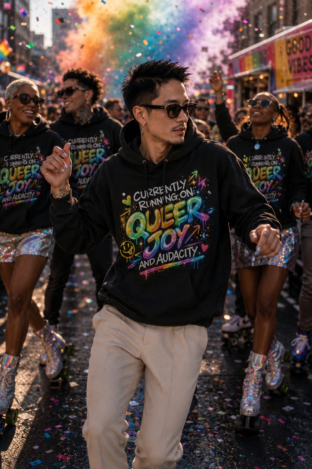 Currently Running on Queer Joy and Audacity