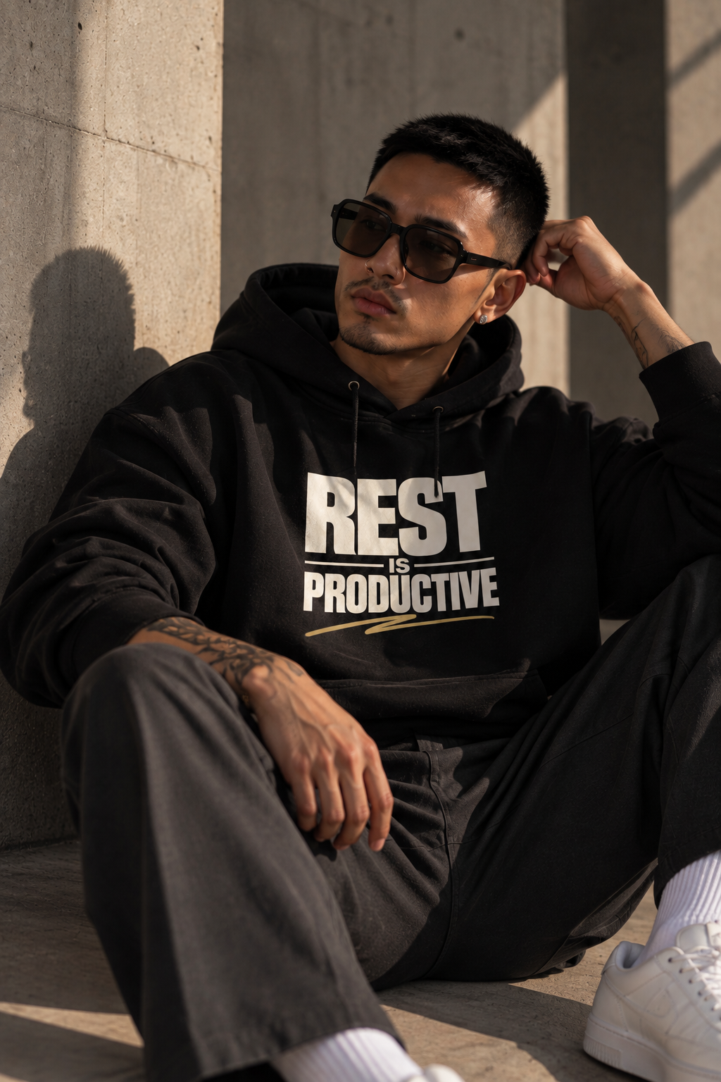 REST IS PRODUCTIVE CREWNECK