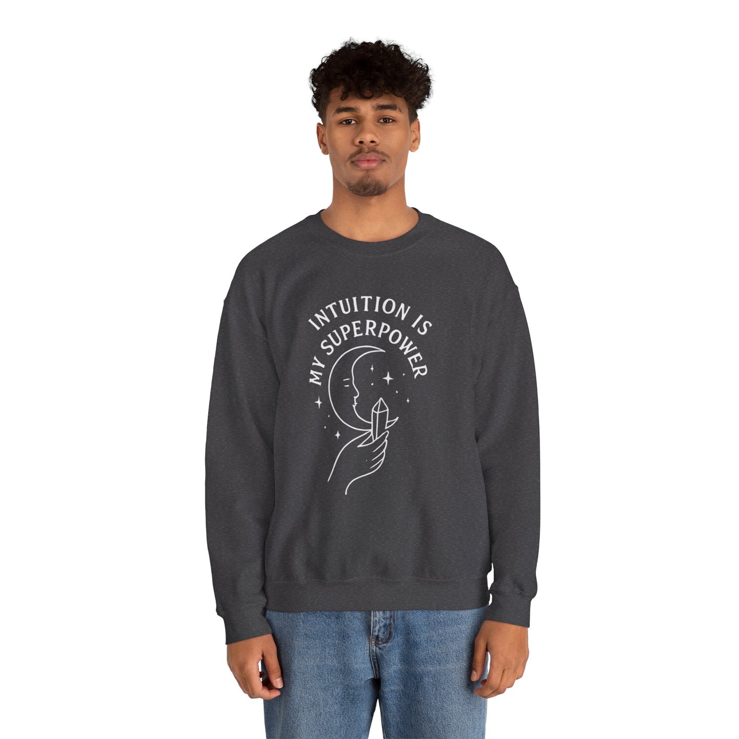 INTUITION IS MY SUPERPOWER - Moon Phase Crewneck