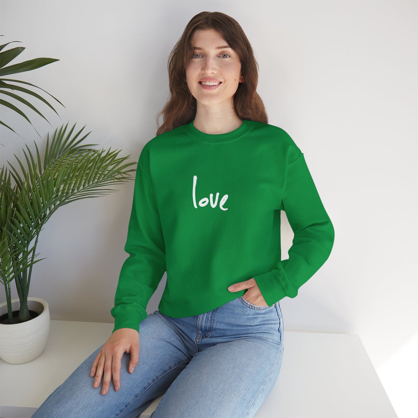 “I AM LOVE-ING THE CREW” Neck Sweater