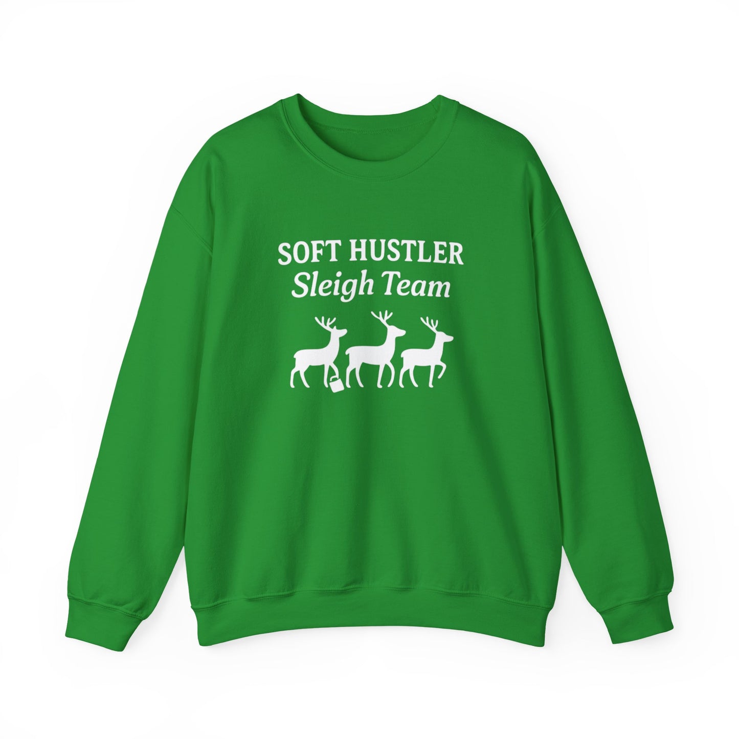 Soft Hustler Sleigh Team Christmas Crewneck