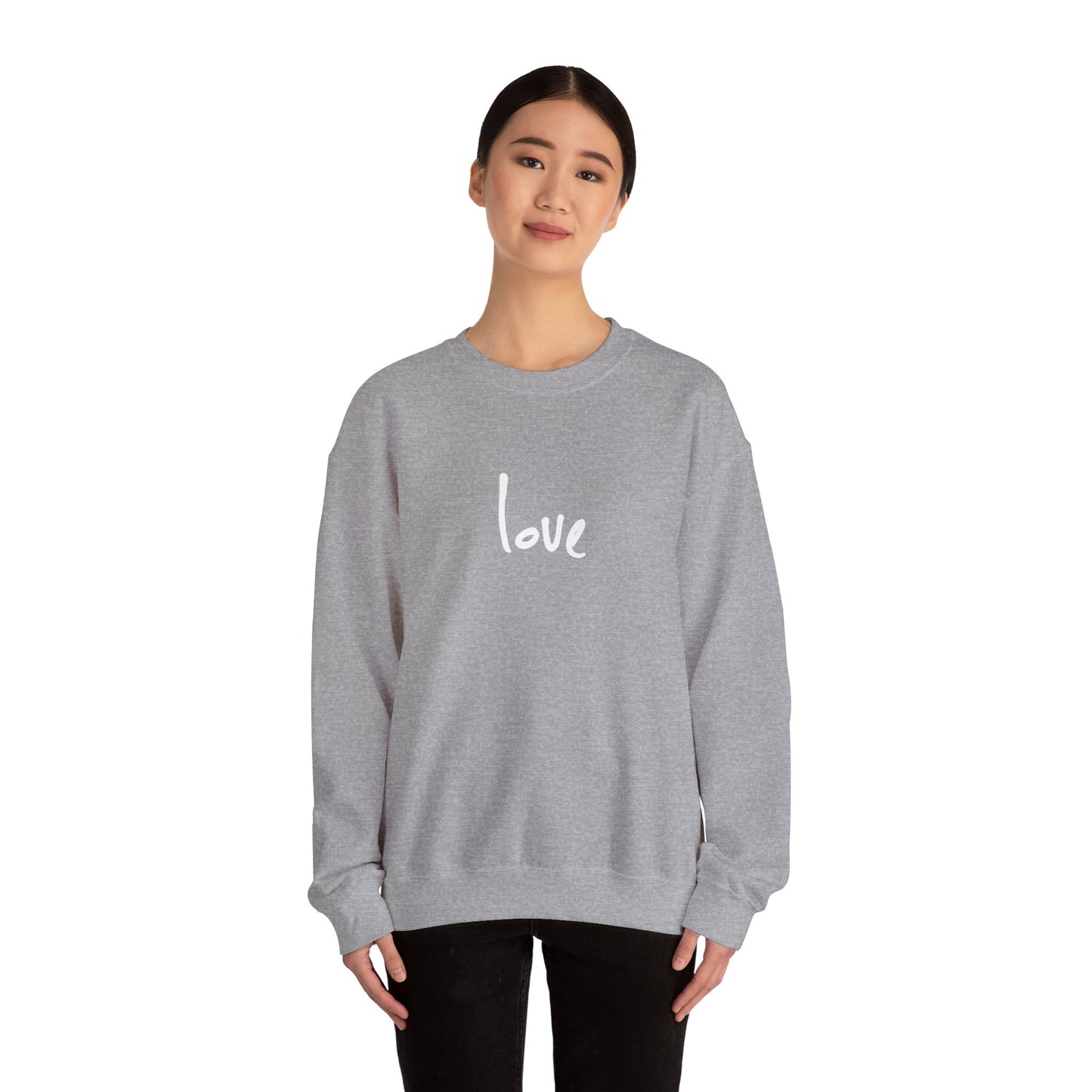 “I AM LOVE-ING THE CREW” Neck Sweater