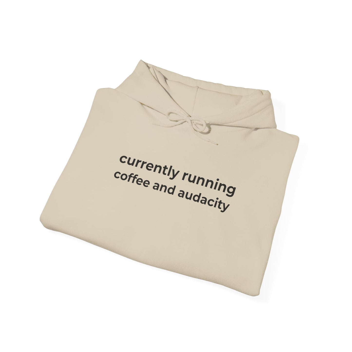 Currently Running on Coffee and Audacity Hoodie ☕️