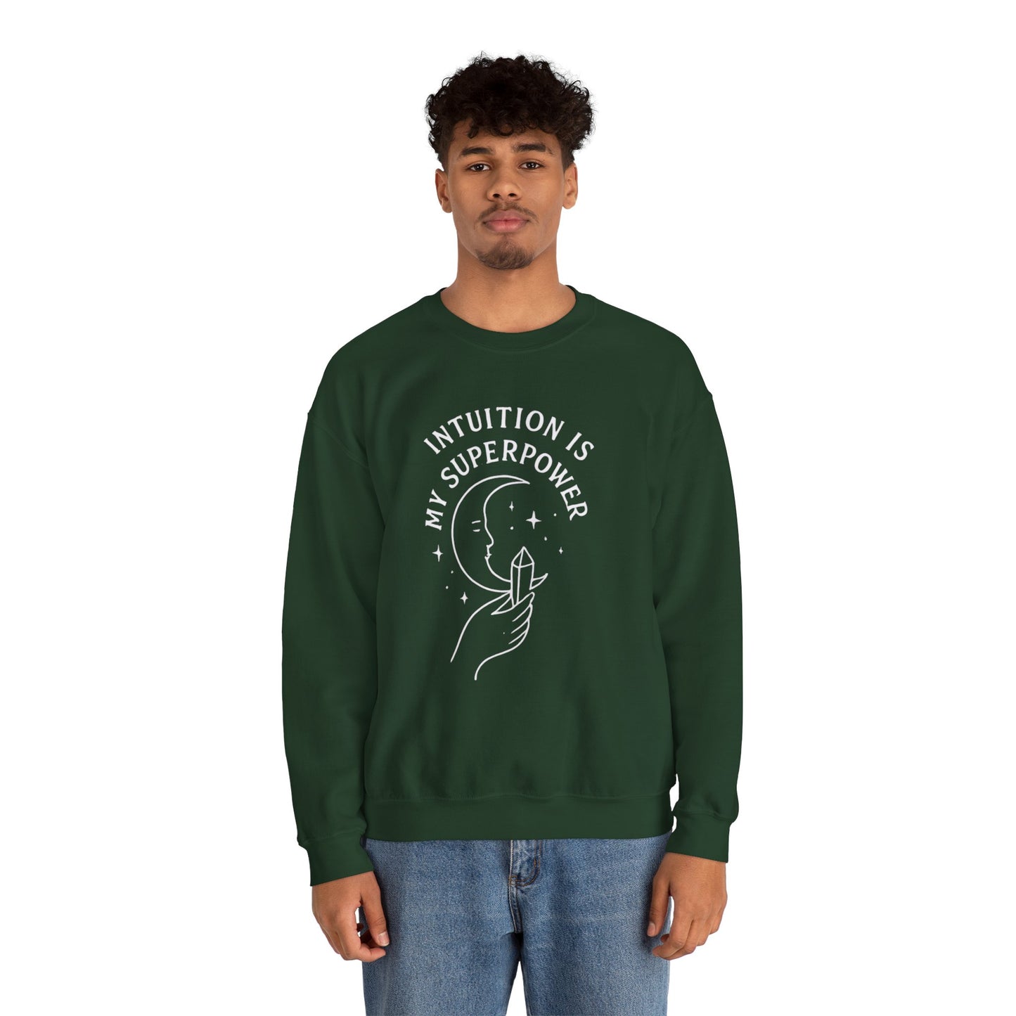INTUITION IS MY SUPERPOWER - Moon Phase Crewneck
