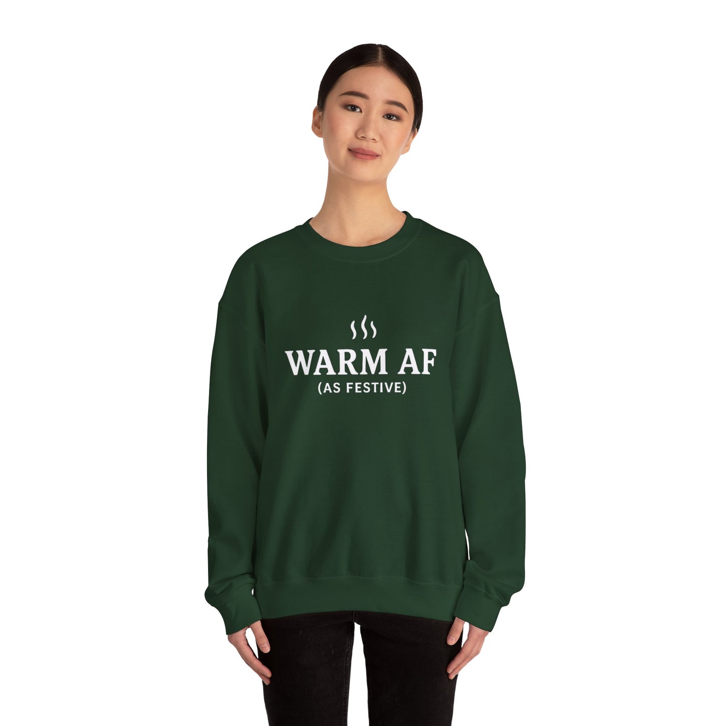 WARM AF (as festive) Holiday Crewneck