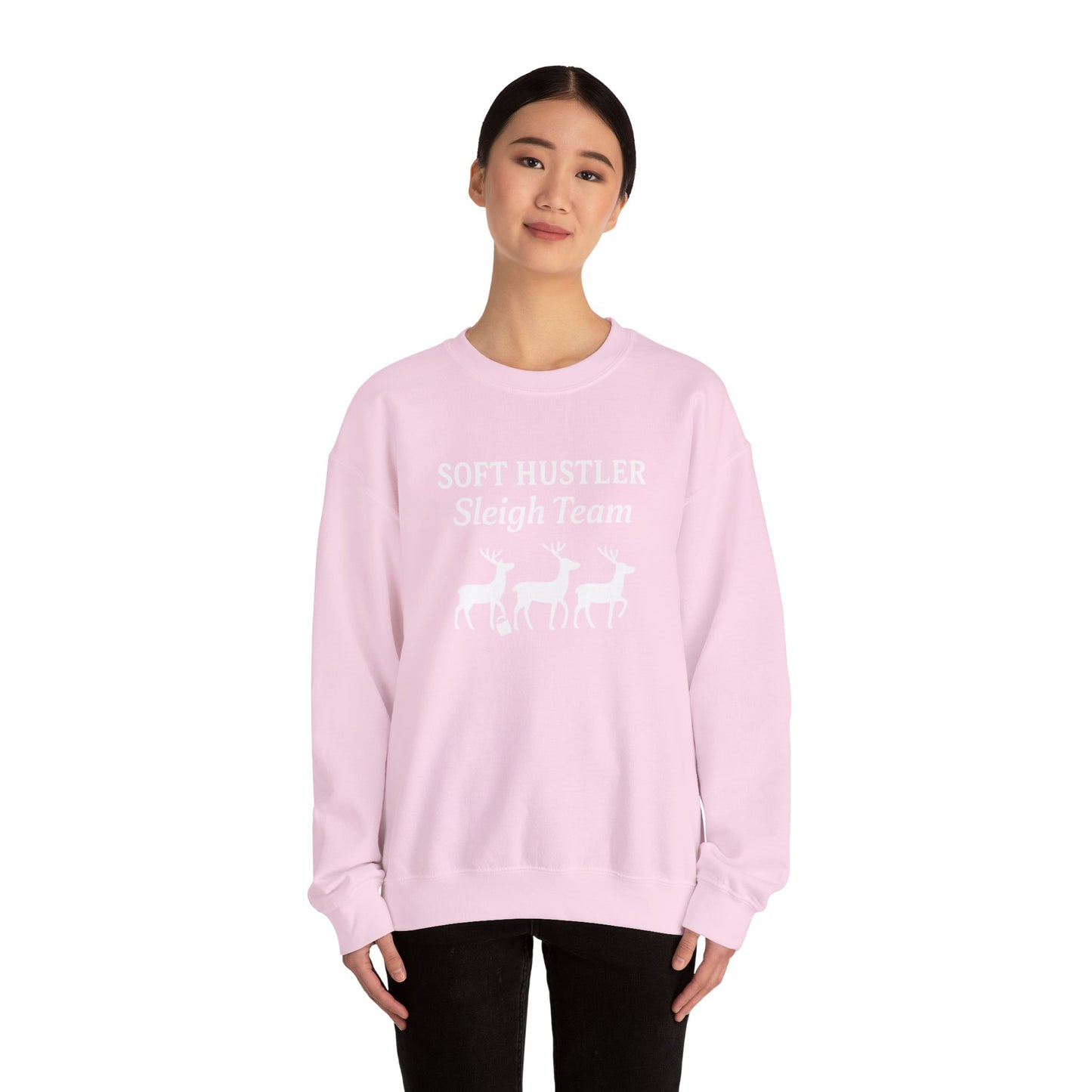 Soft Hustler Sleigh Team Christmas Crewneck