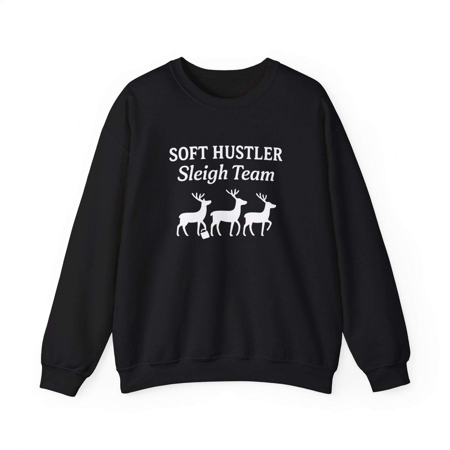 Soft Hustler Sleigh Team Christmas Crewneck